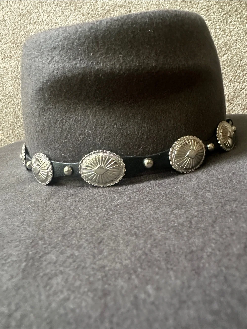 Shyanne Brown Felt Fedora Hat